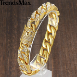 Load image into Gallery viewer, Miami Curb Cuban Chain Bracelet For Men Gold