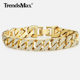 Load image into Gallery viewer, Miami Curb Cuban Chain Bracelet For Men Gold