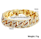 Load image into Gallery viewer, Miami Curb Cuban Chain Bracelet For Men Gold
