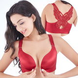 Load image into Gallery viewer, Push Up Lingerie Backless Bralette Front Closure