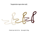 Load image into Gallery viewer, Suspended Rope Wine Bottle Holder