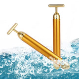 Load image into Gallery viewer, 24K Gold Facial Roller Massager