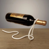Load image into Gallery viewer, Suspended Rope Wine Bottle Holder