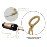 Load image into Gallery viewer, Suspended Rope Wine Bottle Holder